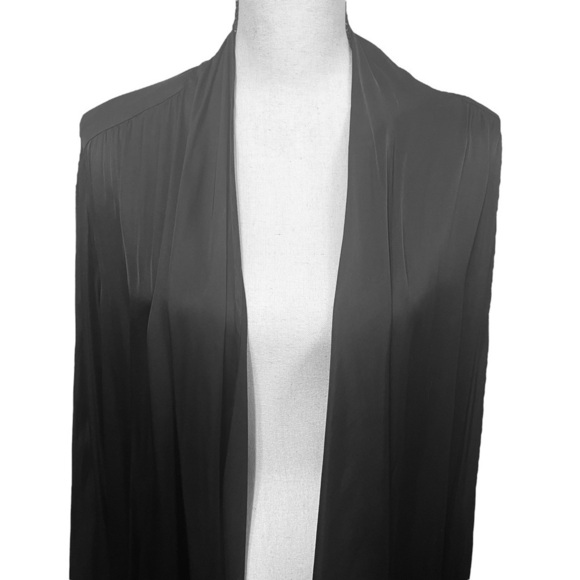 Velvet by Graham & Spencer Black Viscose Blend Duster Cardigan Women's XL - Picture 4 of 11